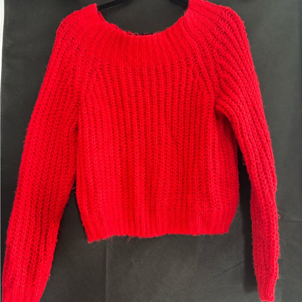 Rue21 Vibrant Red Crew Neck Sweater